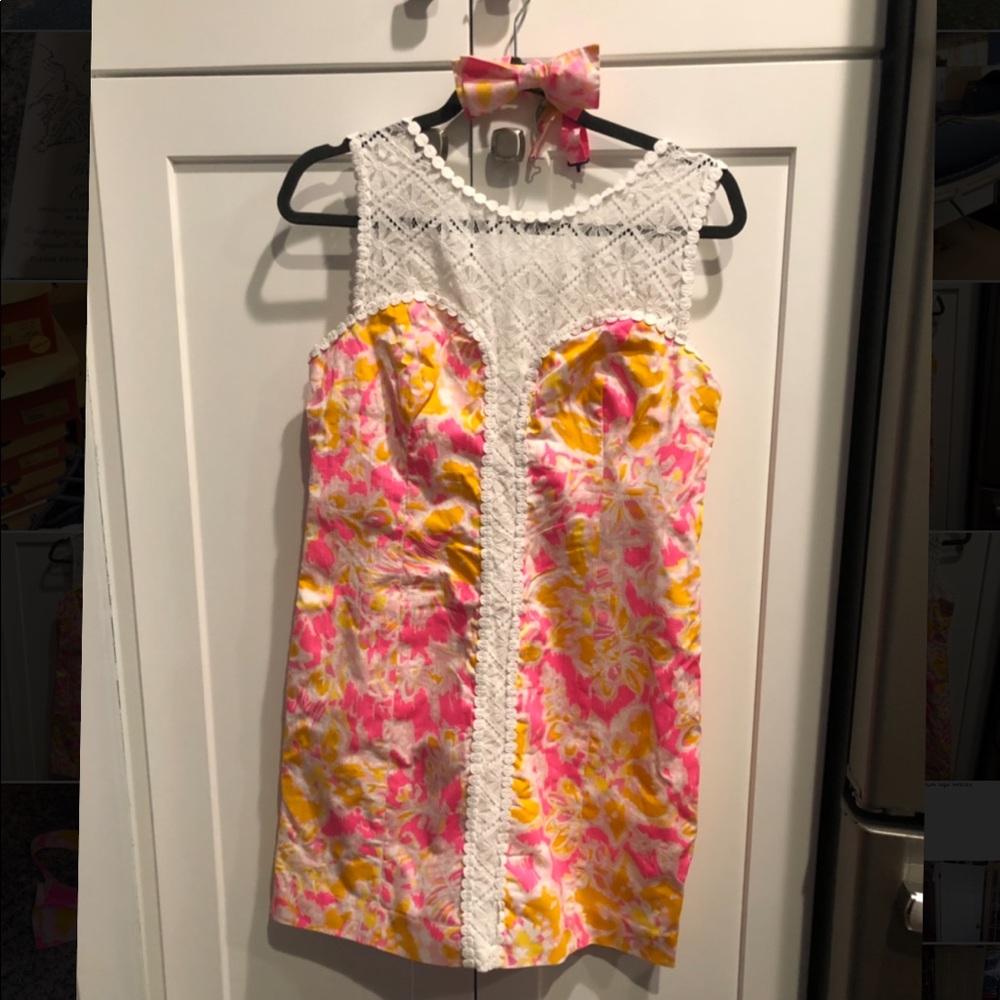 Lilly Pulitzer Ooh LaLa Dress w/ Men’s Bow tie!